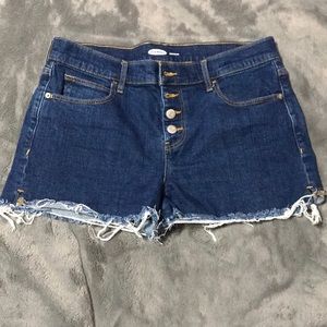 Boyfriend/high waisted jeans shorts